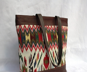 Bolso Tote de Cuero Genuino Banjara 100% al por Mayor, Bolso de Mano Vintage Hippie Hobo para el Trabajo, la Playa, el Mercado, para Mujer, para Todas las Temporadas - Product Image 2