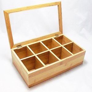 Wholesale Handmade Durable Wooden <b>Tea</b> Storage <b>Box</b> with Lid | Rustic <b>Tea</b> Bag Organizer Compartments & Elegant <b>Tea</b> Chest Storage - Product Image 3