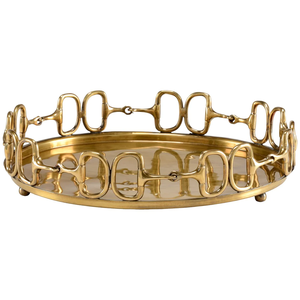 Bandejas de Servicio a Precios Bajos con Diseño de Bocado de Caballo y Acabado Dorado para la Venta por Exportadores - Product Image 6