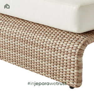 Sofá Seccional Moderno de Mimbre para Dos Personas, Resistente a la Intemperie, para Hoteles Comerciales, con Espuma de Alta Densidad Duradera - KLOPS LIVING - Product Image 5