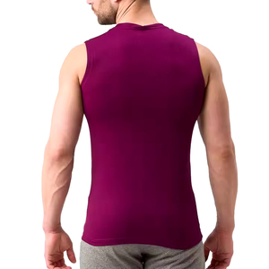 Camiseta sin mangas de verano para hombre, para entrenamiento, culturismo, fitness, atlética, con aberturas para los brazos - Product Image 3