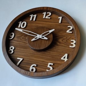 Rustic farmhouse wall <b>clock</b> best wooden handmade <b>clock</b> modern wood wall <b>clock</b> simple analog <b>clock</b> unusual country style wall <b>kit</b> - Product Image 5
