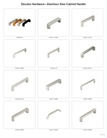 Poignée d'armoire élégante en acier inoxydable de haute qualité 304 316 pour meubles de cuisine Poignées et boutons d'armoire de qualité supérieure