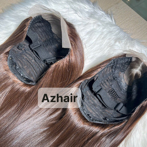 La mejor peluca recta de hueso de pelo crudo Color marrón oscuro Marron Couleur Perruque Vietnamienne Le Perruque - Product Image 3