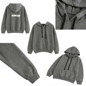Nouvelle Arrivée Style Unique Sweat à Capuche Homme Personnalisé Multicolore Décontracté pour l'Extérieur Uni Teint en Masse Basique en Coton Mélangé Polaire avec Poche - Product Image 6