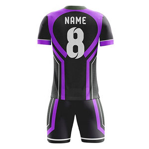 ชุดเสื้อฟุตบอลแบบมีฮู้ดผ้าแจ็คการ์ดโพลีเอสเตอร์ระบายอากาศได้ดีสำหรับทุกเพศทุกวัย  แบบสั่งทำพิเศษ แขนสั้น พิมพ์ลาย  ไซส์ใหญ่ - Product Image 6
