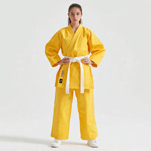 Uniforme de Karate Fighter 100% Algodón, Traje Profesional de Entrenamiento de MMA, Uniforme de Entrenador de BJJ y Judo al por Mayor - Product Image 4