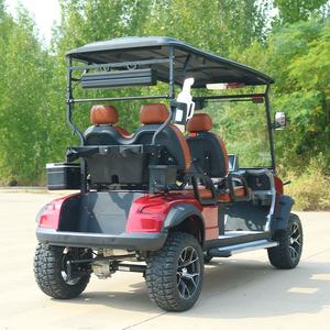 Voiturette de golf électrique écologique 4 places avec éclairage LED pour les stations balnéaires et les terrains de golf et contrôleur Curtis - Product Image 3