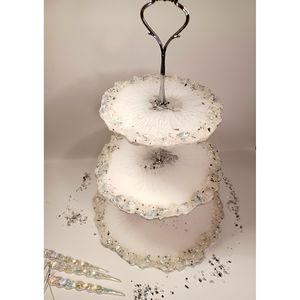 ฐานวางเค้กเรซิ่นสวยหรูสำหรับตกแต่งโต๊ะงานเฉลิมฉลอง อุปกรณ์ตกแต่งเค้ก RR ENTERPRISES รุ่น RR202513007 - Product Image 1