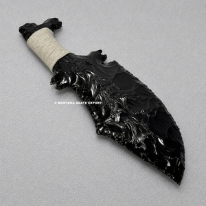 Meilleures ventes : Sculpture de poignard en obsidienne noire polie et sculptée à la main, de qualité supérieure, 10 pouces, forme libre, Art d'amour, Décoration de collection - Product Image 6