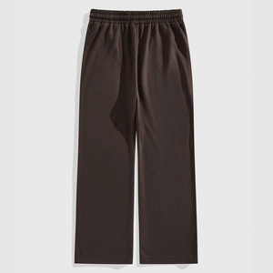 Custom Logo <b>Men's</b> Pants Washed Fleece printed <b>Trousers</b> <b>Men</b> <b>Elastic</b> <b>Waist</b> for Casual Wear Flared Sweat Pant - Product Image 5