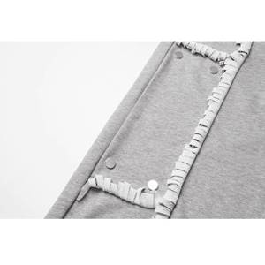 Pantalones Vaqueros Personalizados de Estilo Urbano Hip Hop con Botones, Pantalones Acampanados de Mezclilla para Hombre, Jeans Acampanados para Hombre - Product Image 2