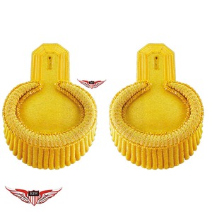 Epaulettes de Hombro Trenzadas Amarillas Personalizadas, Tela de Lujo, Diseño Duradero - Product Image 1