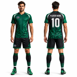 Uniforme de Fútbol Moderno al por Mayor, Profesional, de Poliéster Birdseye, Secado Rápido, Ligero, Resistente, para Competencia Deportiva - Product Image 2