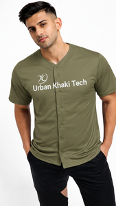 Camiseta deportiva moderna de béisbol para hombre, diseñada con estampado por sublimación en toda la prenda. - Product Image 2