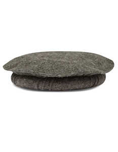 Gorro Chitrali de mezcla de lana lisa color carbón, estilo Pakol tradicional pakistaní, suave, cálido y cómodo. - Product Image 2