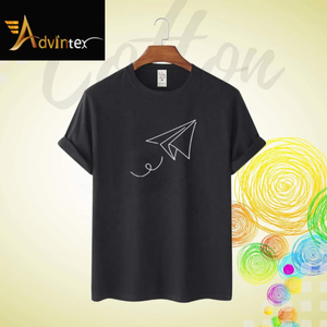 Camiseta para hombre, Camiseta 100% de algodón, camiseta individual GSM 180 de Bangladesh, camiseta con logotipo de impresión personalizado, Camiseta 100% de algodón S/J - Product Image 1