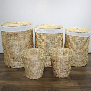 Artex Dong Thap Panier de rangement tissé en jacinthe d'eau artisanale Décoration et organisation de la maison écologiques - Product Image 6