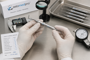 Instrument de pose de composite dentaire de qualité supérieure, en acier inoxydable de qualité médicale, instrument manuel de restauration OEM Zetomed Pro - Product Image 3