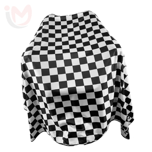 Capa de Peluquería Impermeable y Antiestática de Poliéster Pongee Personalizada a Precio de Fábrica, con Cintura Ajustable y Logotipo Personalizado para Hombre - Product Image 1