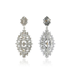 Pendientes Colgantes Hechos a Mano con Diamantes Baguette Naturales y Plata de Ley 925, Joyería Fina Hecha a Mano - Product Image 2