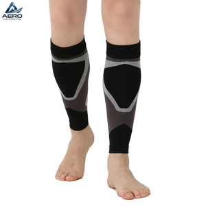 1 par de calcetines de compresión de alta elasticidad, transpirables, ligeros, aptos para correr, gimnasio y deportes, mangas de compresión para pantorrillas - Product Image 2