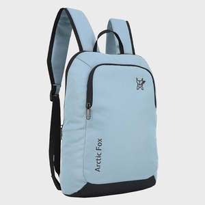 Arctic Fox Pug Turquoise <b>Large</b>-<b>Capacity</b> College <b>Backpack</b> for Girls Daily Use PU Leather Genuine Leather Lining Strap Square Logo - Product Image 3