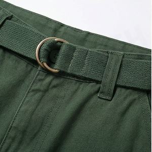 กางเกงขาสั้นผู้ชายผ้าฝ้ายรุ่นใหม่ปี 2024 ขายดี กางเกงขาสั้นฤดูร้อนแบบยาว ปรับขนาดได้ สไตล์ไฮสตรีท ลายเรียบ ใส่สบาย - Product Image 4