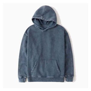 Sudadera con Capucha para Hombre, Estilo Vintage, Lavado Ácido, Algodón Suave, Corte Holgado, Aspecto Desgastado, Ropa Casual Urbana - Product Image 2