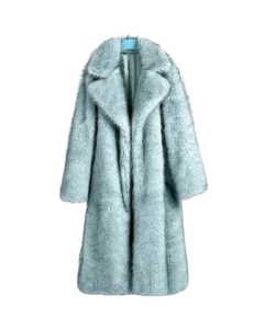 Designer <b>Long</b> Faux Fur <b>Coat</b> Luxury Winter Thick Plush Full Length Fashion Overcoat for <b>Men</b> Women Custom Brand - Product Image 4