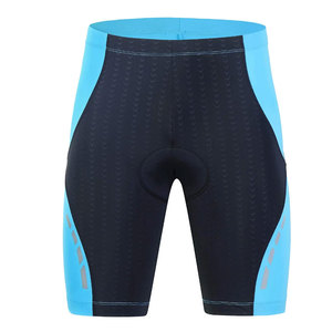 Pantalones Cortos de Ciclismo para Hombre, Negros con Ribete Azul, Acolchados, Transpirables, de Secado Rápido, Ropa Deportiva para Exteriores - Product Image 5