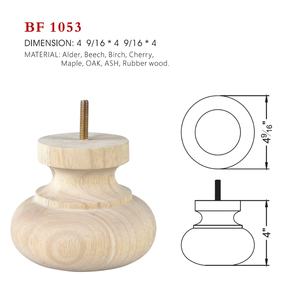 Carved Style Wooden Furniture Leg Solid <b>Wood</b> Sofa Cabinet Table Replacement Leg Natural Finish Stable Durable - Product Image 6