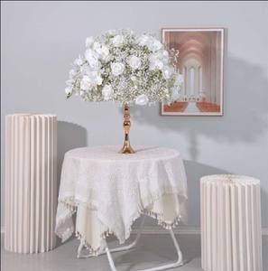 Bola de Flores de Orquídea Phalaenopsis de Seda Artificial Blanca, Centro de Mesa Grande para Bodas, Decoraciones de Navidad/Graduación - Product Image 2