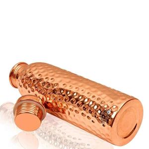 Daily <b>Drinking</b> <b>Copper</b> Water <b>Bottle</b> for Good Health Benefits Leak Proof Fully Hammered Unique Design Water <b>Copper</b> <b>Bottle</b> - Product Image 4