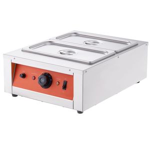 Temperatrice Elettrica Commerciale per Cioccolato in Acciaio Inossidabile da 8 kg (17.6 libbre) con 2 Vasche, Controllo Temperatura 30-85°C - Product Image 1