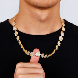 Mens 925 Silver Lab Grown Diamond Money Sign <b>Link</b> Chain Iced Out Luxury Statement <b>Jewellery</b> - Product Image 2