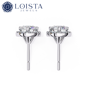 Boucles d'oreilles en diamant cultivé en laboratoire certifié IGI Gia Betterstar HPHT CVD, boucles d'oreilles en or 14k 18k, bijoux en diamant cultivé en laboratoire - Product Image 4