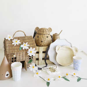 Toddler Crossbody Rattan <b>Bag</b> Handmade New Style Durable Lovely <b>Wicker</b> Child <b>Bags</b> Customization Support - Product Image 4