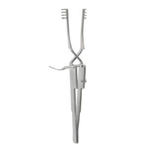 Écarteur cutané chirurgical auto-retenant en acier inoxydable de qualité supérieure, à action croisée, à pointes émoussées 4x4, certifié CE ISO - Product Image 6