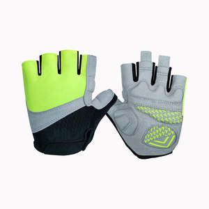 Gants de fitness demi-doigts en cuir PU, pour la musculation, unisexes, respirants, antidérapants, gris bleu - Product Image 3