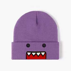 Design Your Own Beanie Hat Unisex Adult <b>Winter</b> <b>Cap</b> Solid Color Knitted Cuffed Design 56-58CM Acrylic Material - Product Image 2