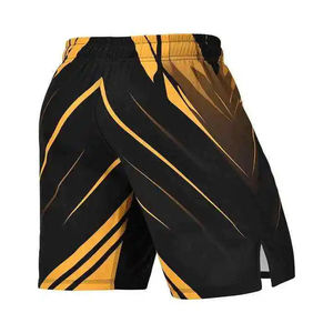Pantalones Cortos de Boxeo de Satén Azul para Hombre, Cintura Elástica Blanca, 100% Algodón, Logotipo Personalizado Impreso con Transferencia Térmica en la Parte Delantera, Tela de 100g - Product Image 3