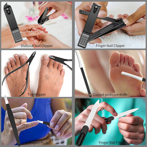 Sustainable Stainless Steel Nail Clippers Set <b>Pedicure</b> & Manicure Kit with Cleaner Cuticle Grooming <b>Tool</b> - Product Image 6