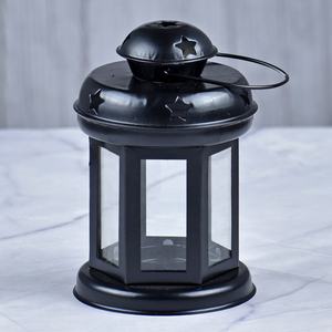 Axiom Home Accents Style marocain fait à la main bleu métal lanterne décoratif bois bougeoir et pot pour la décoration de la maison de noël - Product Image 6