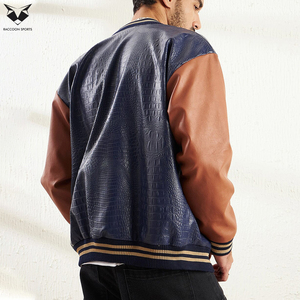 2026 Customized Contrast Color Men Outer Wear Comfortable Different Size Winter Wear For Adult College Baseball Varsity Jacket - Product Image 5