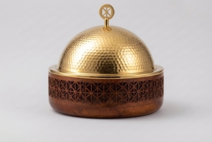 Juego de 3 Recipientes Esféricos Negros Mate para Calentar Comida, Modernos, Colgantes, con Soporte Arqueado, para Eventos de Lujo - Product Image 5