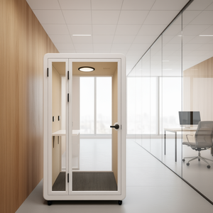 Cabina Telefónica de Oficina Moderna Solo Plus HIPOD, Panel Acústico Modular para Uso en Interiores, Mayor Privacidad y Reducción de Ruido - Product Image 3
