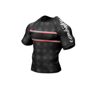Sports Short <b>Sleeve</b> MMA Rash Guard-Customized Color/Size Breathable Comfortable Customized Logo OEM Service for Men - Product Image 3