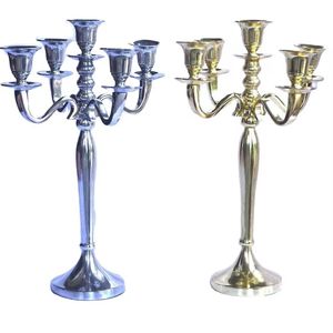 Juego de Portavelas Modernos Negros y Dorados, Candelabros Metálicos Minimalistas, Centro de Mesa Decorativo - Product Image 4