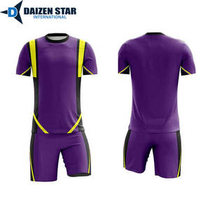 Uniforme de Fútbol DSI 100% Poliéster Transpirable de Manga Corta para Primavera, Personalizable con Nombre de Equipo, Diseño a Cuadros Sólido, Uniforme de Club - Product Image 2